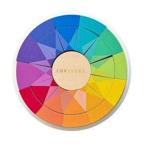Lovevery Color Theory Wooden Color Wheel Puzzle Montessori Inspired Stem 48 Mos